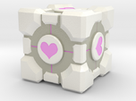Weighted Portal Cube (In Color) - Heart 1"