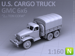 CARGO TRUCK - GMC CCKW 6x6 (N scale)