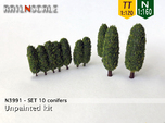 SET 10x Conifers (N 1:160 - TT 1:120)