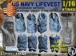 1/16 USN Hanged Kapok Lifevest Set1