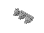 Miniature scale - Iron Wolf Head (3pc)