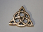 Triquetra Celtic Necklace Center Piece