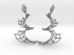 Spiral Spider Web Earrings
