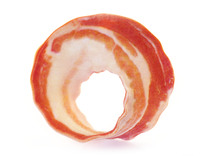 Bacon Mobius Strip in Full Color Sandstone