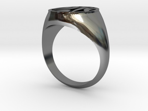 Misfit Ring Size 10 in Fine Detail Polished Silver