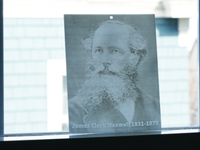James Clerk Maxwell Shadowgram in White Natural Versatile Plastic