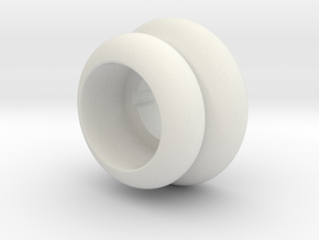 Retro Raygun: Insulator Rings in White Natural Versatile Plastic