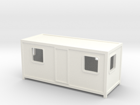 N Scale Site Office in White Processed Versatile Plastic