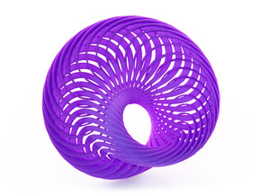 Mobius Nautilus in Purple Processed Versatile Plastic