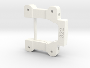 NIX91-322 (3.0* toe-in, 2* anti-squat) in White Processed Versatile Plastic
