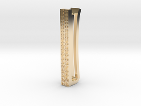 Binary Tie Bar 4cm in 14K Yellow Gold