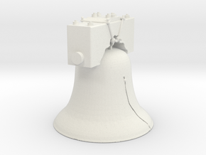 The Liberty Bell in White Natural Versatile Plastic