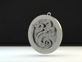 Hydra medallion by Martinus in Matte Black Steel
