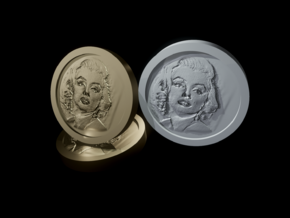 Marilyn Monroe Coin in White Natural Versatile Plastic