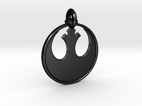 Rebel Keychain in Matte Black Steel