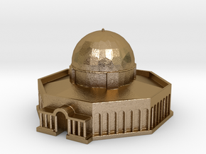 Dome of the Rock in Polished Gold Steel