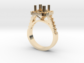 Custom Wedding Ring in 14K Yellow Gold