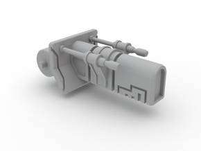 Turret Ion Cannon  in White Processed Versatile Plastic