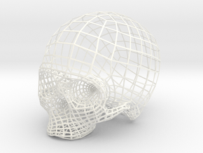 Human skull in White Processed Versatile Plastic