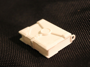 "The Traveler" Locket (4cm, No Symbol) in White Processed Versatile Plastic