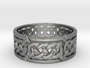 Celtic Treble Knot Ring in Natural Silver