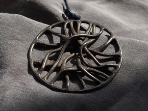 'Connect' Pendant in Polished Bronze Steel
