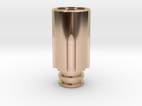 Revolver Chamber Driptip in 14k Rose Gold Plated Brass