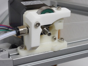 Compact Extruder (Addition) for Shapeways in White Natural Versatile Plastic