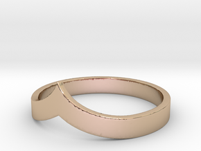 Pointed Stacking Ring in 14k Rose Gold Plated Brass