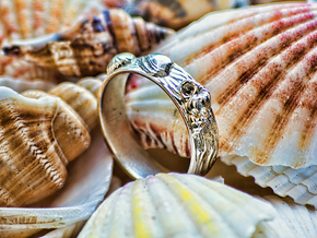 Sea Shell Ring 1 - US-Size 7 (17.35 mm) in Polished Silver