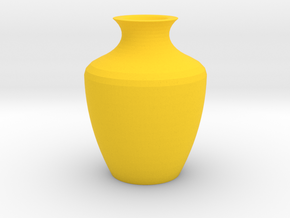 Amphor Vase Small in Yellow Processed Versatile Plastic