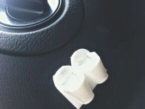  Earplug holder for vehicles in White Natural Versatile Plastic