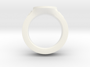 J&C fleur de lis Ring 2 in White Processed Versatile Plastic