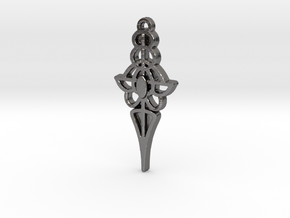 “Lucy” Earrings in Polished Nickel Steel