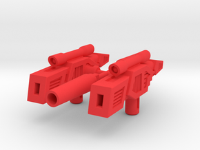ShineHead Guns in Red Processed Versatile Plastic