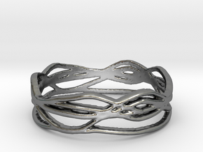 Ring Design 01 Ring Size 8.5 in Polished Silver