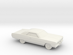 1/87 1969 Plymouth Fury Coupe in White Natural Versatile Plastic