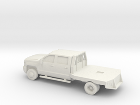 1/87 2015 Chevrolet Silverado Dually  in White Natural Versatile Plastic