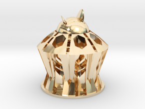 Ball Pencil Holder 99x89 in 14K Yellow Gold