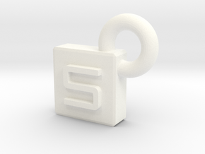 SarcaCraft Keychain - Tiny in White Processed Versatile Plastic