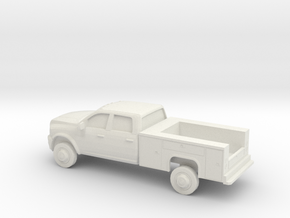 1/87 2013 Dodge Ram Crew Service Truck in White Natural Versatile Plastic