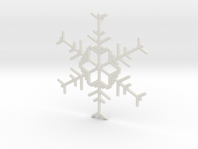 Snowflakes Series I: No. 1 in White Natural Versatile Plastic