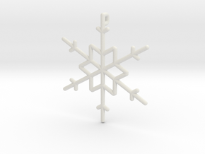 Snowflakes Series I: No. 10 in White Natural Versatile Plastic