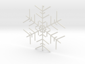 Snowflakes Series III: No. 1 in White Natural Versatile Plastic