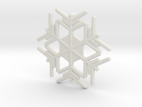 Snowflakes Series III: No. 11 in White Natural Versatile Plastic