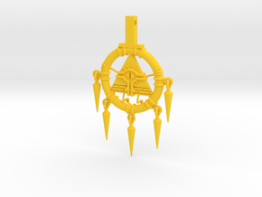 Billennium Ring (Gravity Falls x Yu-Gi-Oh!) in Yellow Processed Versatile Plastic
