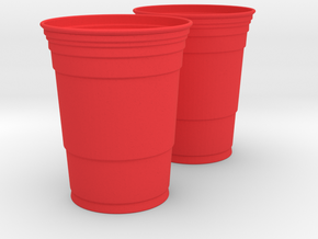 Mini Red Solo Cups in Red Processed Versatile Plastic