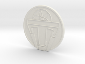 Tomorrowland Pin in White Natural Versatile Plastic