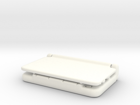 Mini Nintendo 3dsXL: 1/4 Scale in White Processed Versatile Plastic