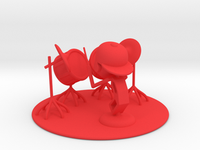 Lala "Trying Drums" - DeskToys in Red Processed Versatile Plastic